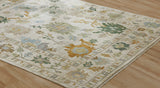 Rugs Done Right Athol AH05 Vintage Ecru / Greens