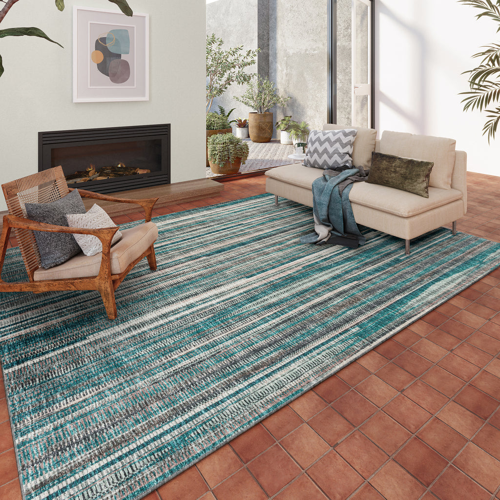dalyn amador aa1 teal rug
