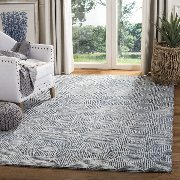 safavieh clearance abstract abt763m blue rug
