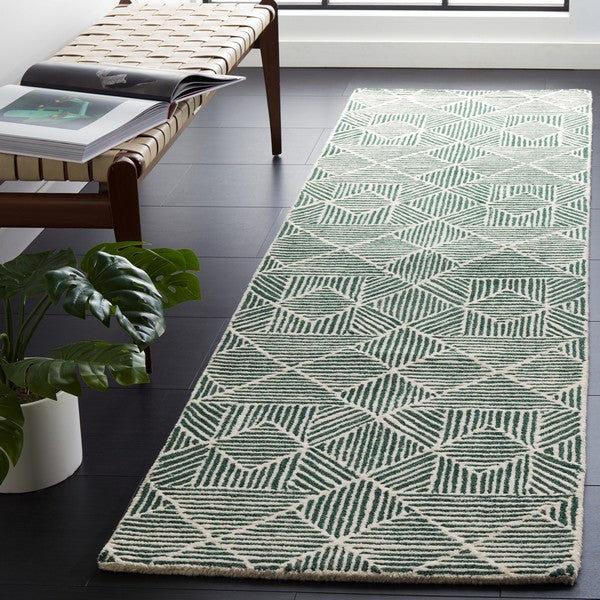 safavieh clearance abstract abt763w dark green rug