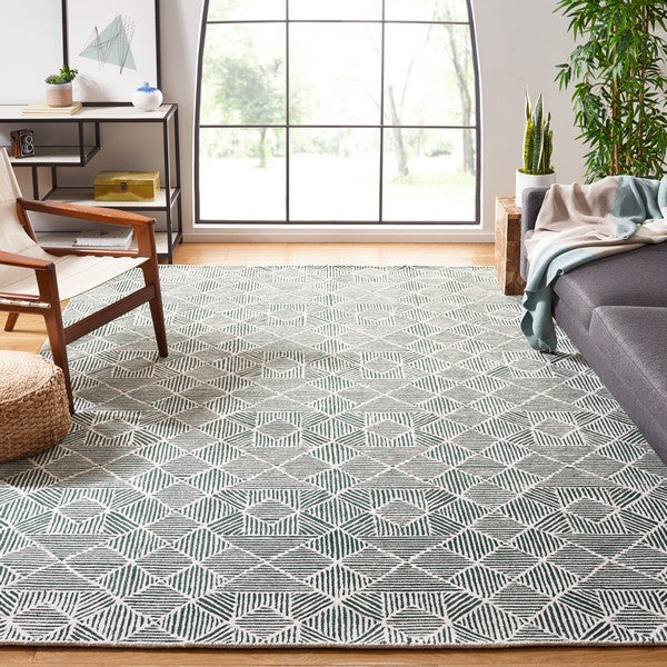 safavieh clearance abstract abt763w dark green rug