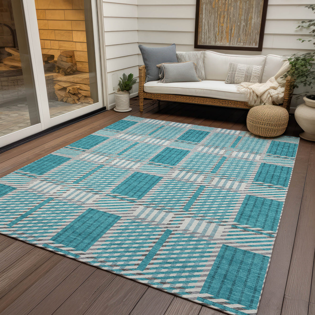 addison chantille acn1000 teal rug