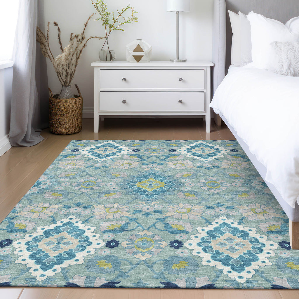 addison chantille acn1002 teal rug