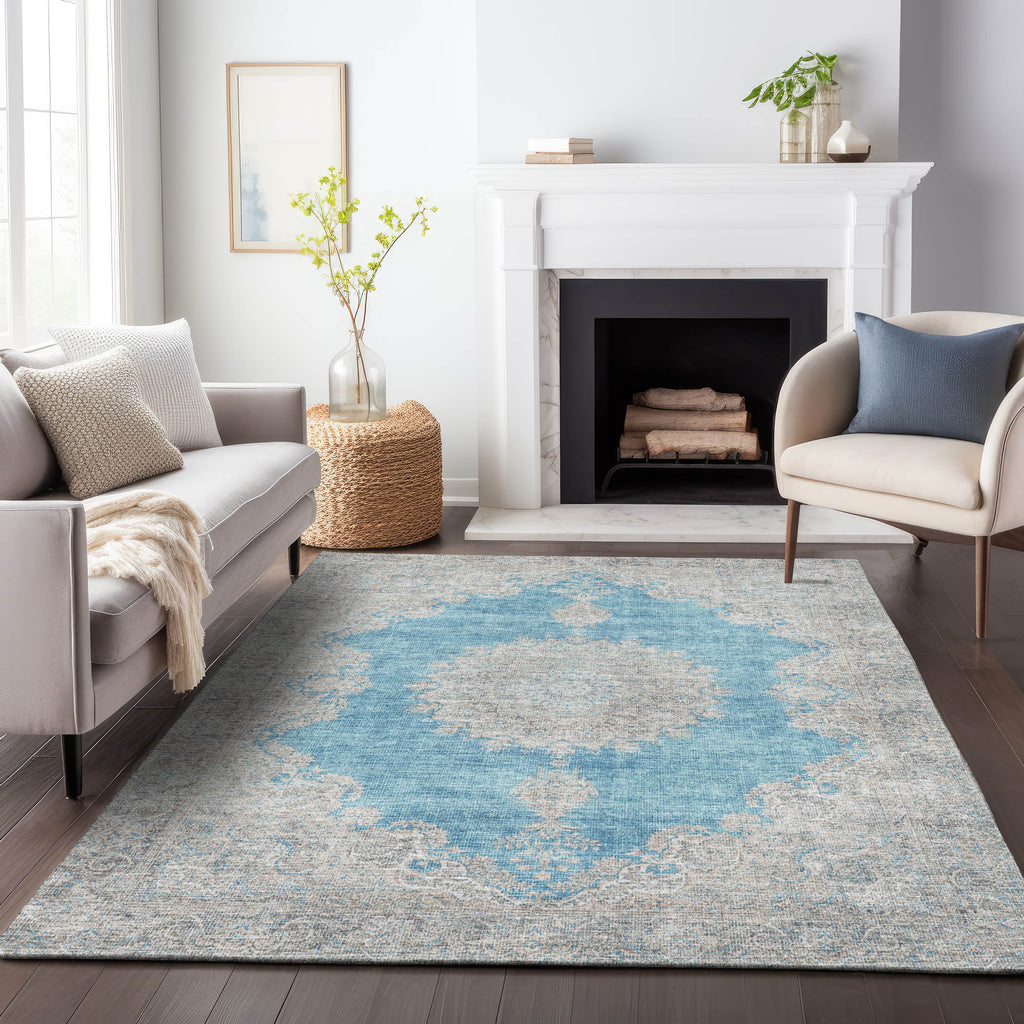 addison chantille acn1003 teal rug