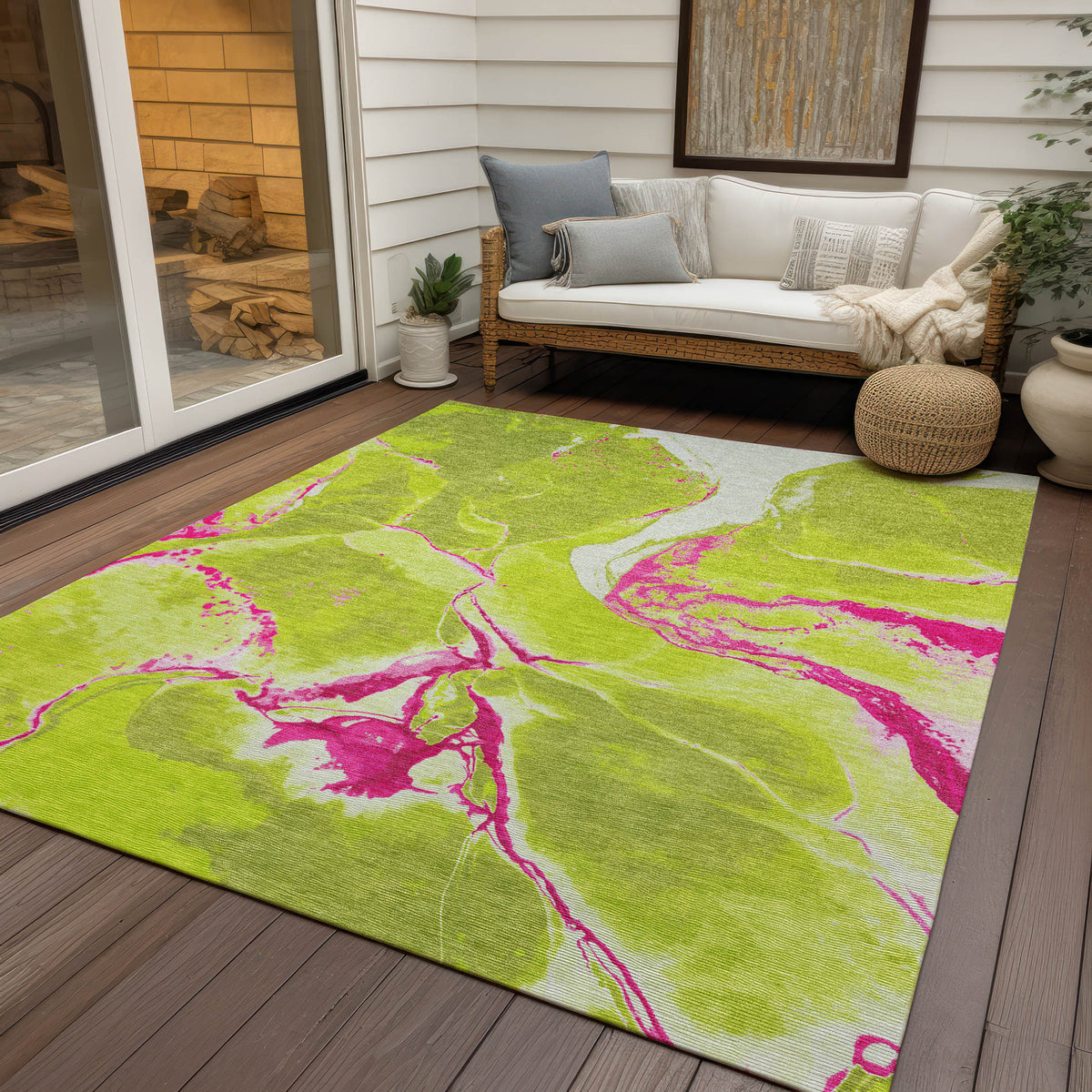 addison chantille acn1005 lime rug
