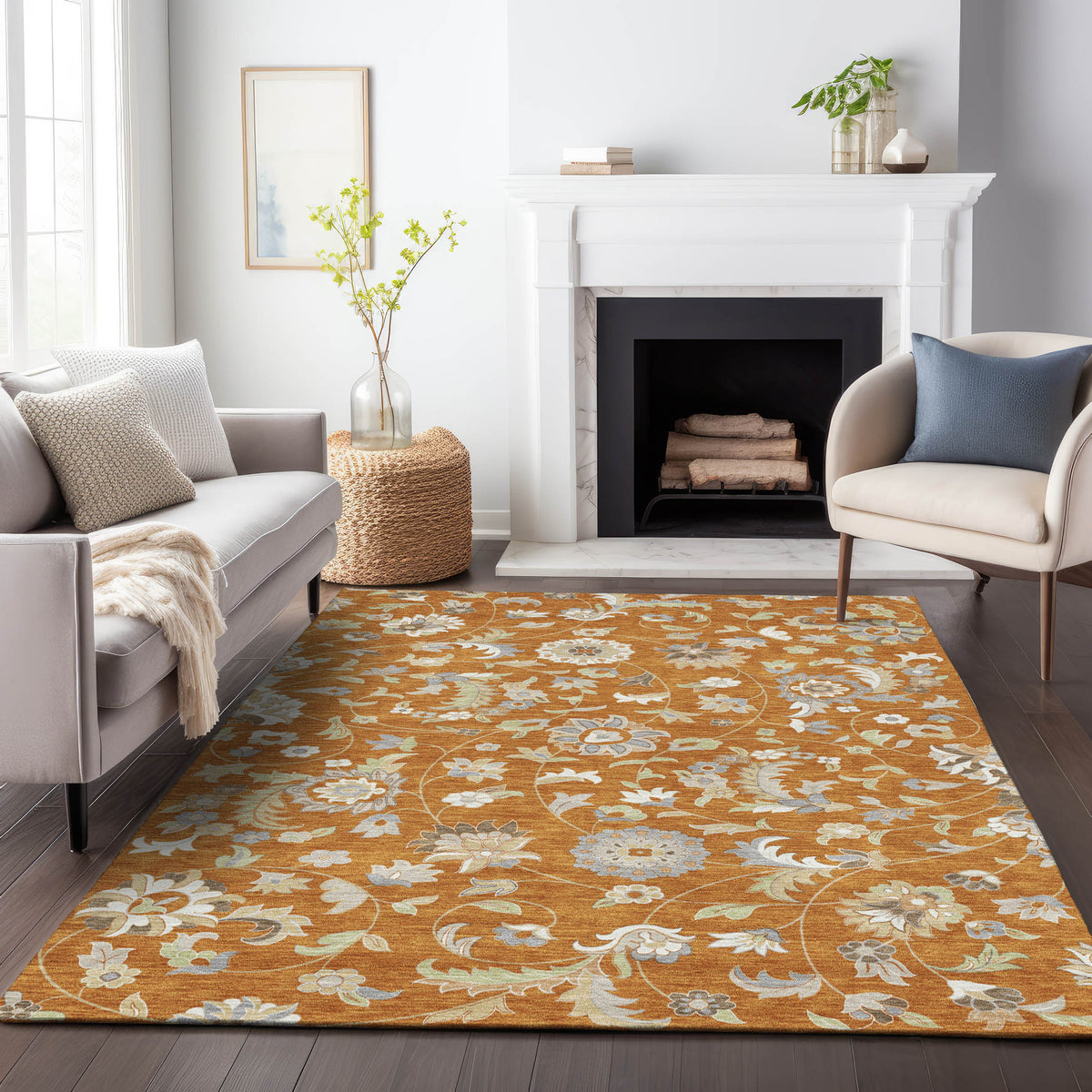 addison chantille acn1006 paprika rug