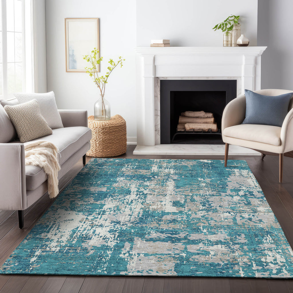 addison chantille acn1008 teal rug