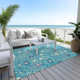 addison chantille acn1009 teal rug