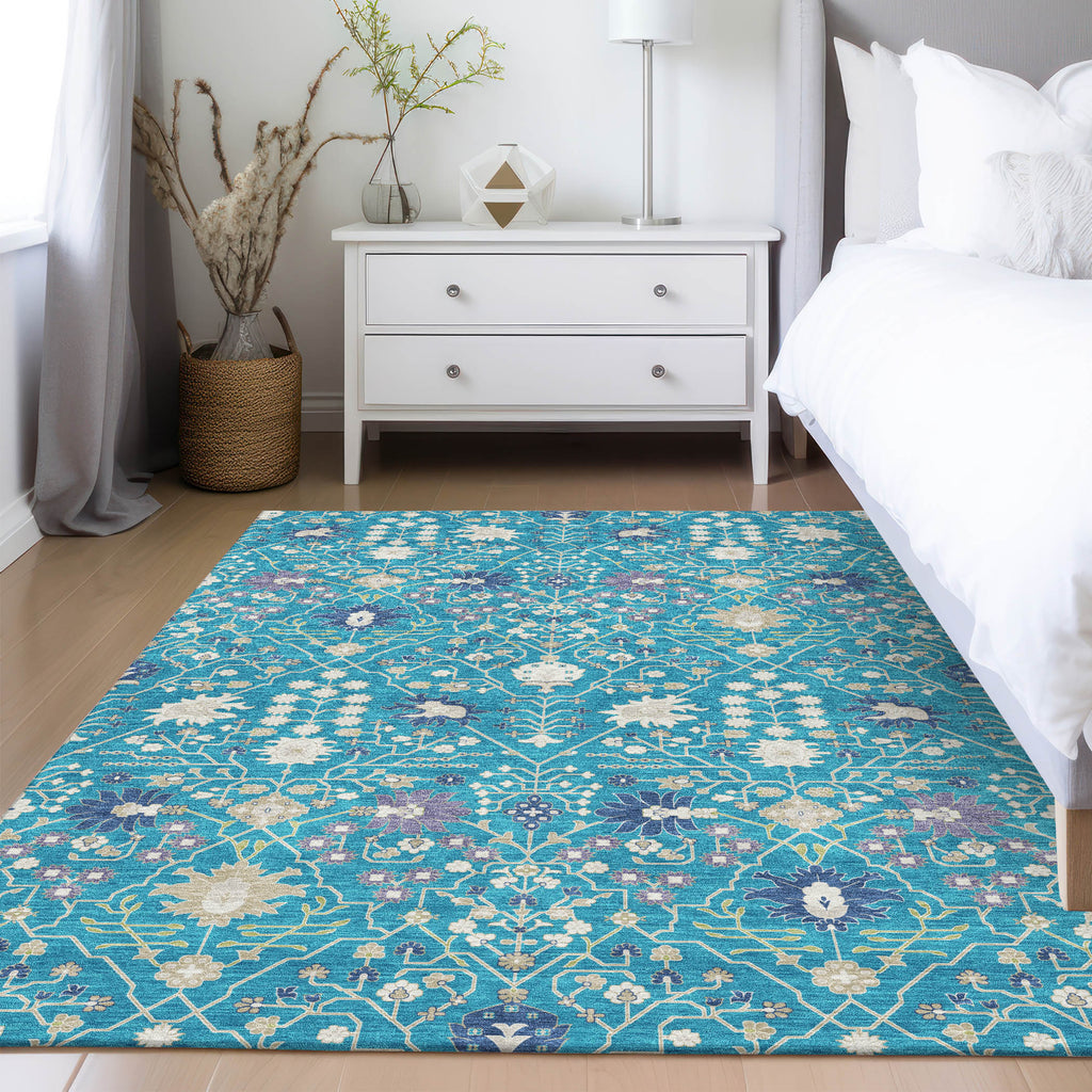 addison chantille acn1009 teal rug