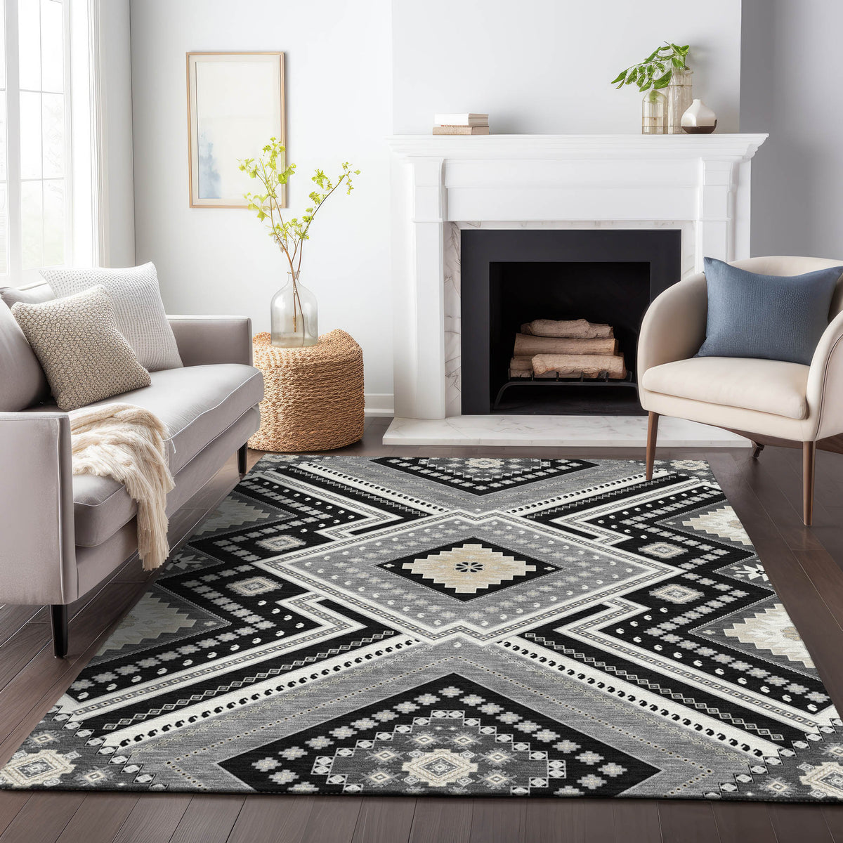 addison chantille acn1010 black rug