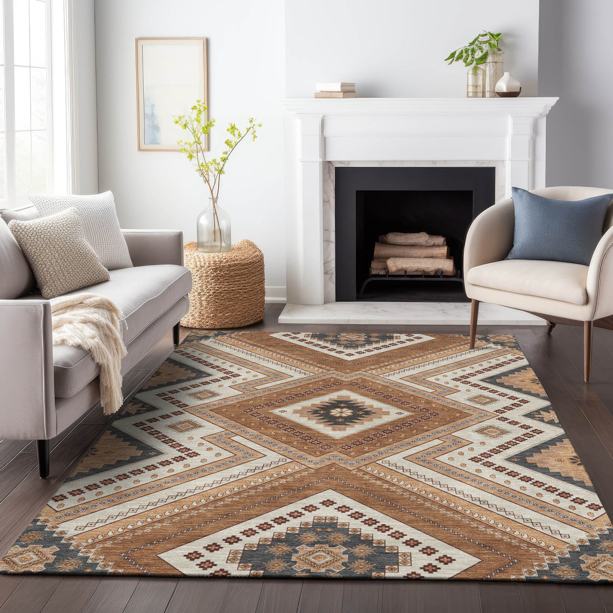 addison chantille acn1010 copper rug