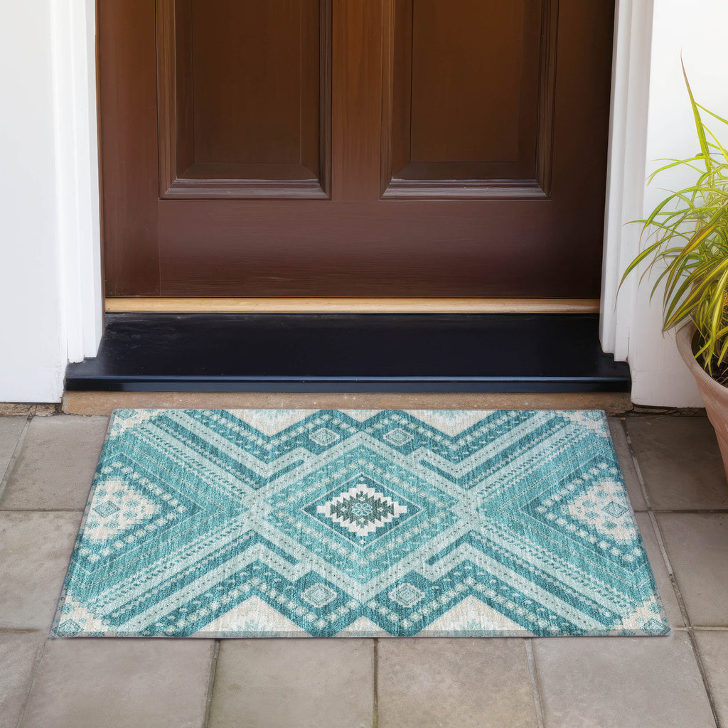 addison chantille acn1010 teal rug