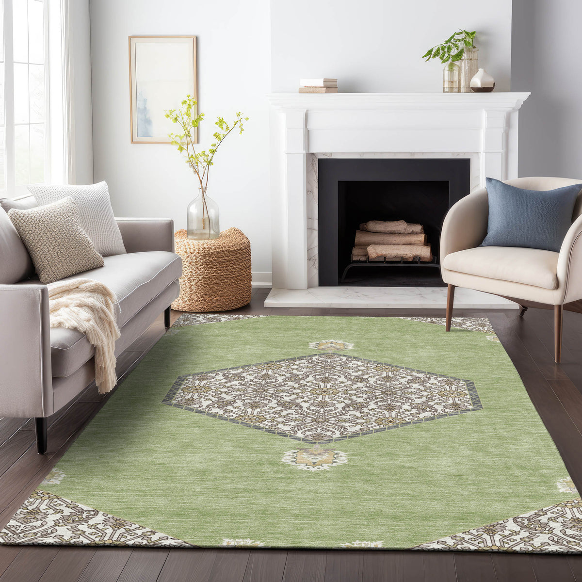 addison chantille acn1011 aloe rug