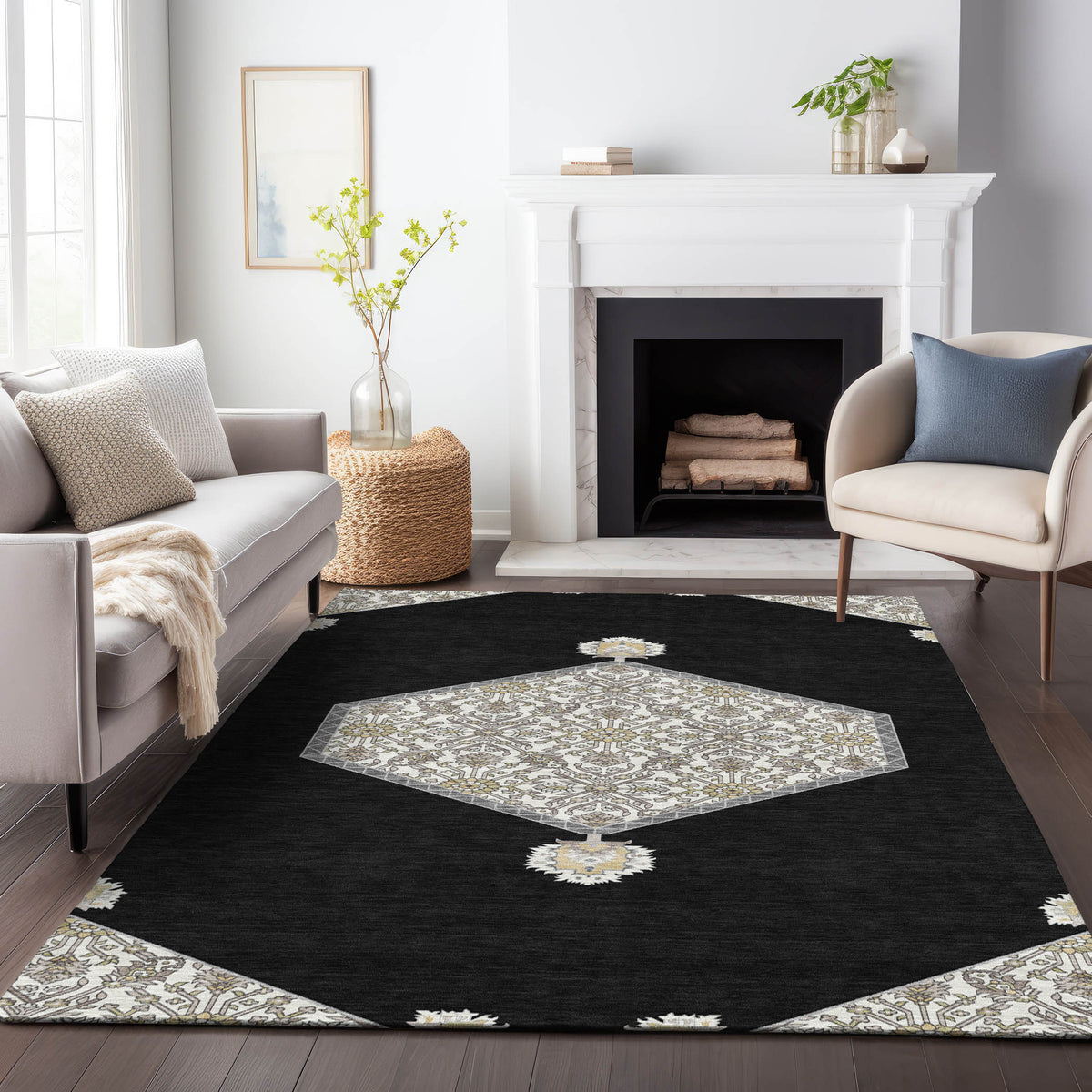 addison chantille acn1011 black rug