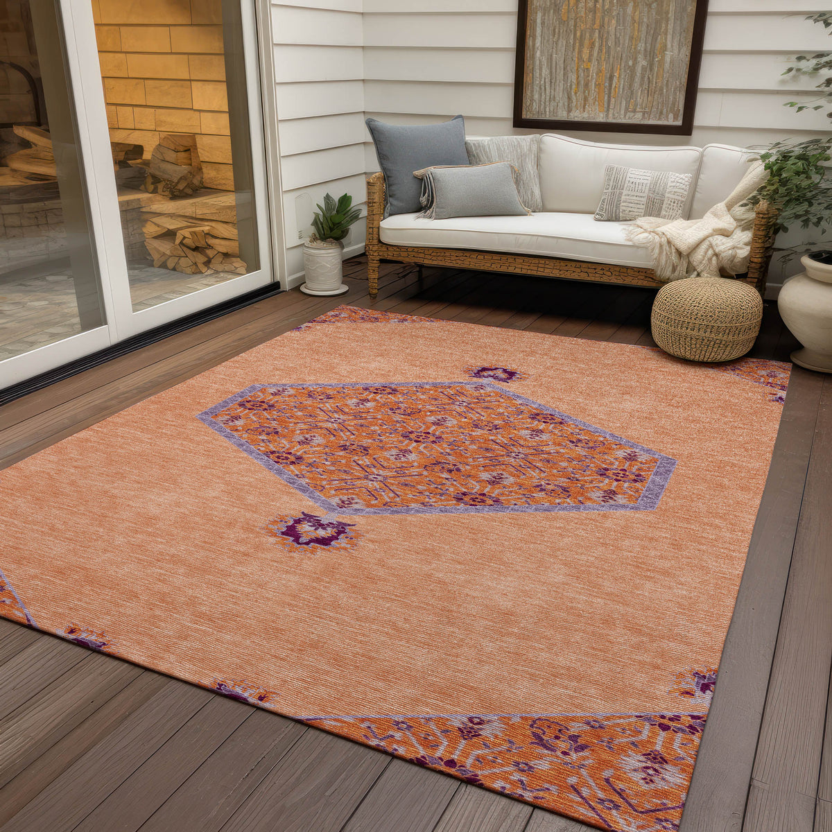 addison chantille acn1011 peach rug