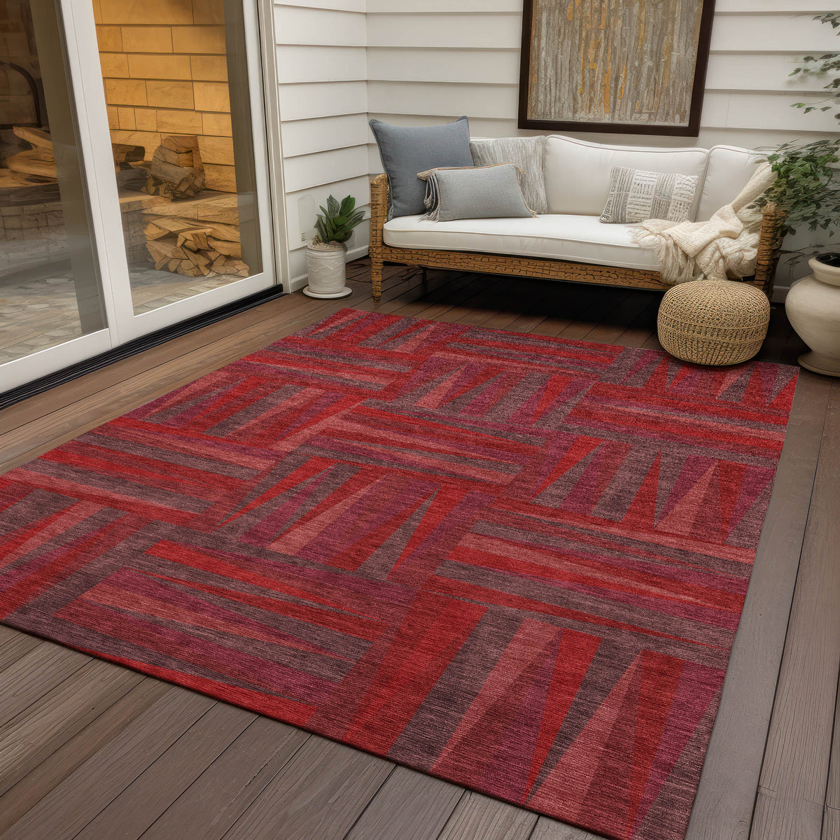 addison chantille acn1012 red rug