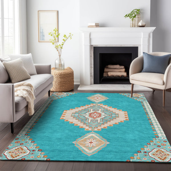 addison chantille acn1014 teal rug