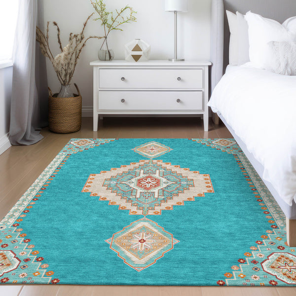 addison chantille acn1014 teal rug