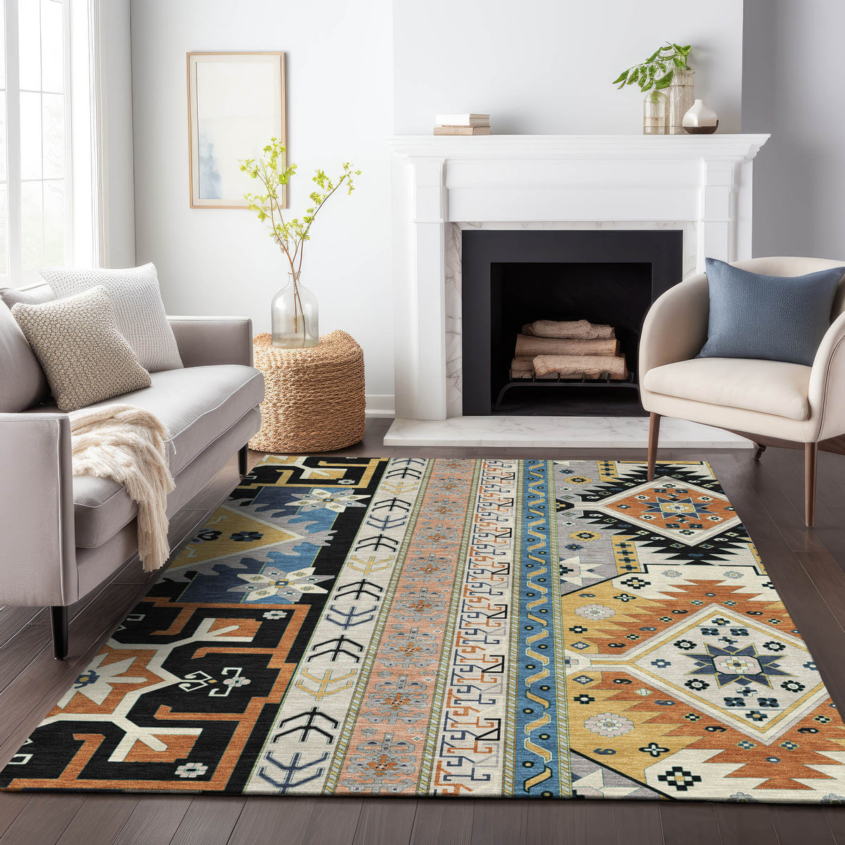 addison chantille acn1015 black rug