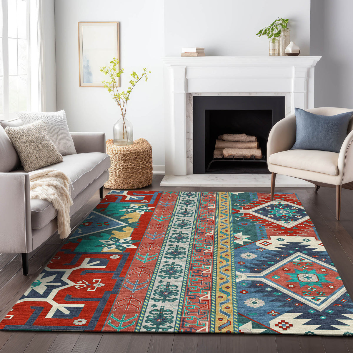 addison chantille acn1015 red rug