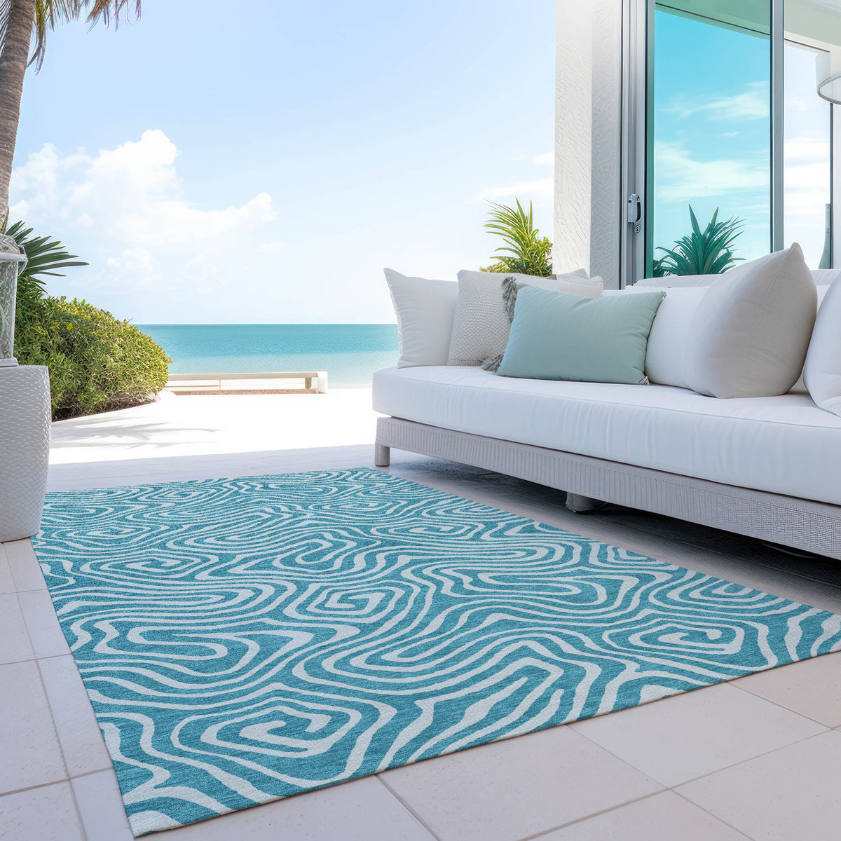 addison chantille acn1020 teal rug
