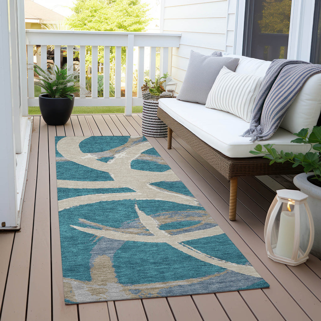 addison chantille acn1022 teal rug