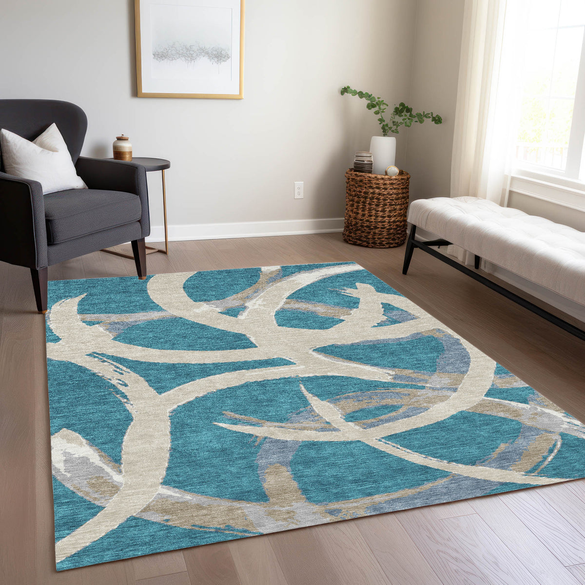 addison chantille acn1022 teal rug