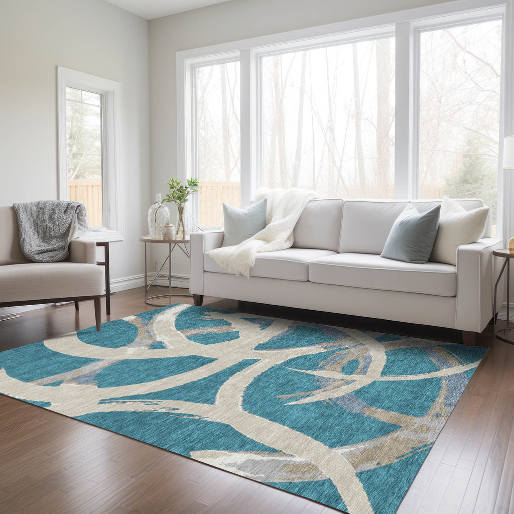 addison chantille acn1022 teal rug