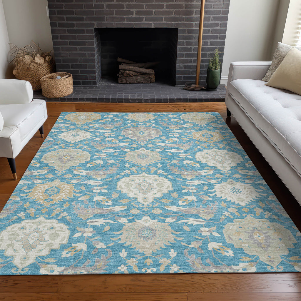 addison chantille acn1026 teal rug
