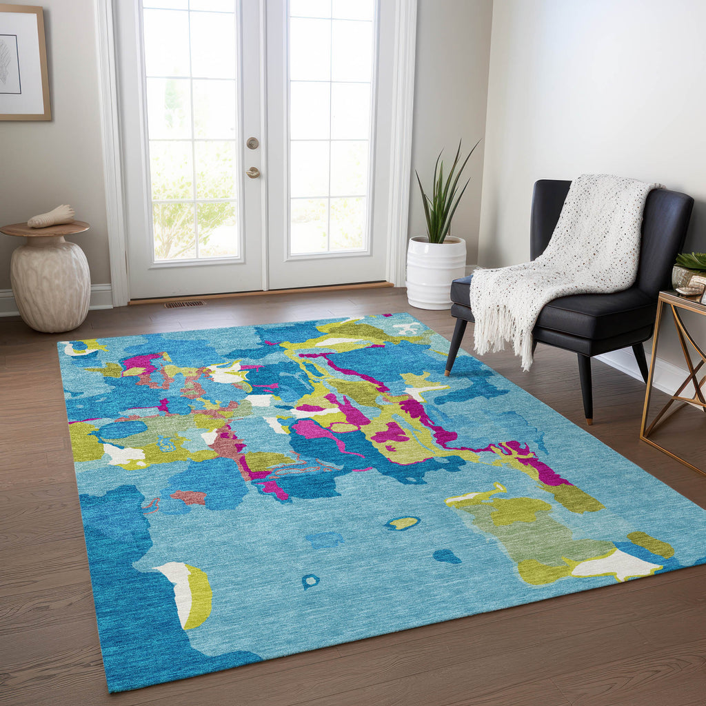 addison chantille acn1028 aqua rug