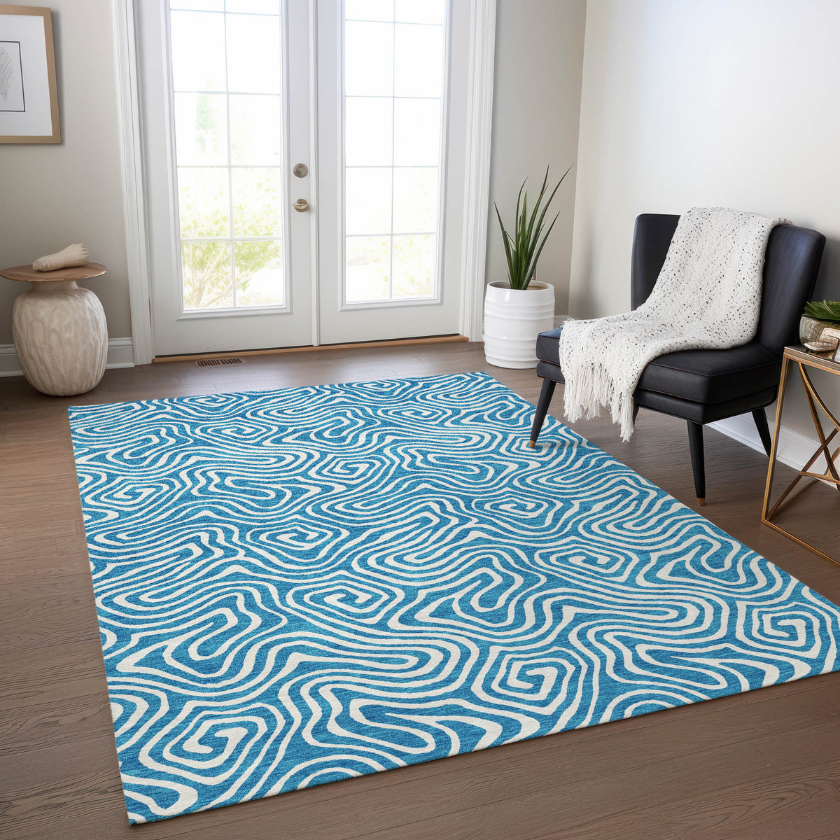 addison chantille acn1030 teal rug