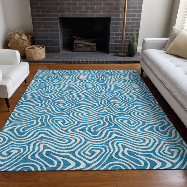 addison chantille acn1030 teal rug