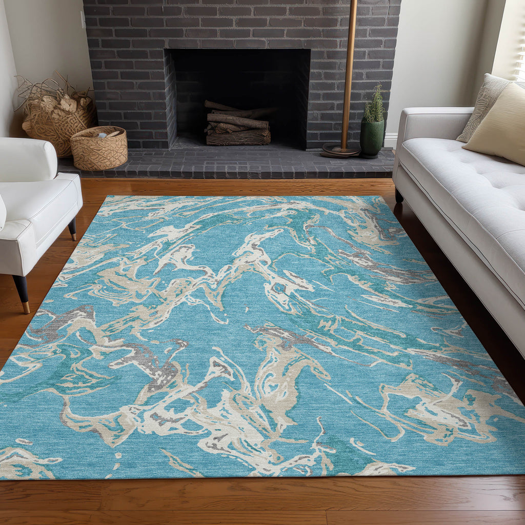 addison chantille acn1035 teal rug