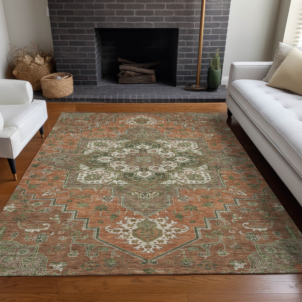addison chantille acn1036 rust rug