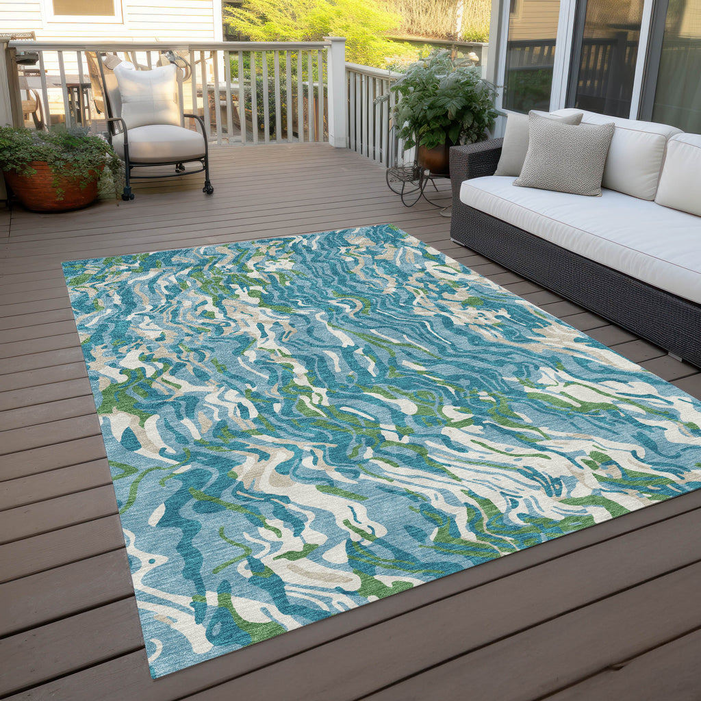 addison chantille acn1038 teal rug