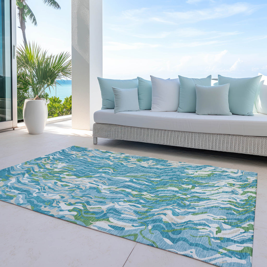 addison chantille acn1038 teal rug