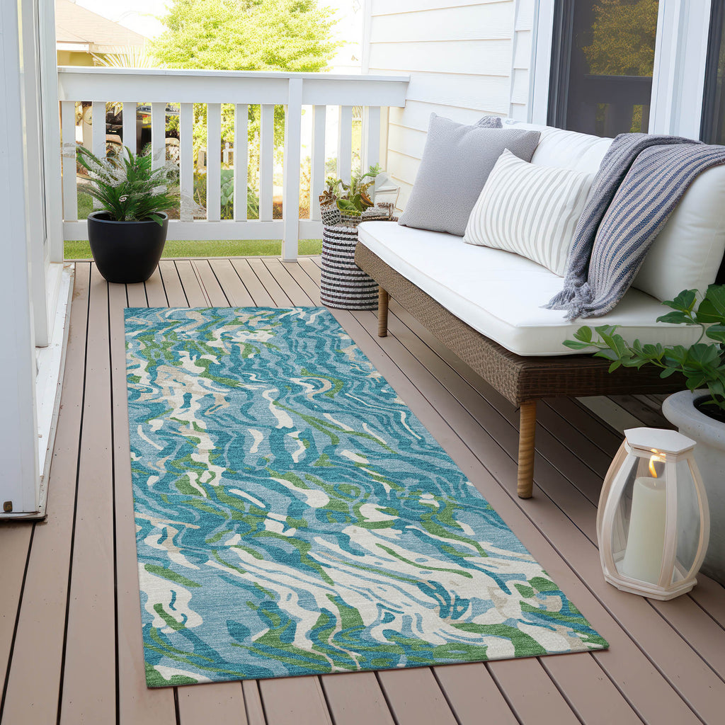 addison chantille acn1038 teal rug