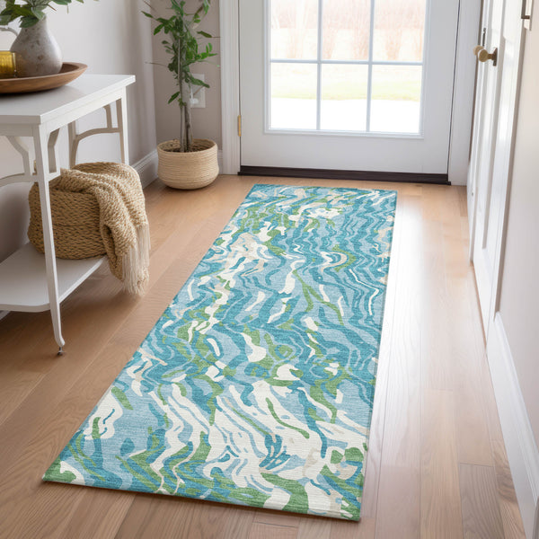 addison chantille acn1038 teal rug