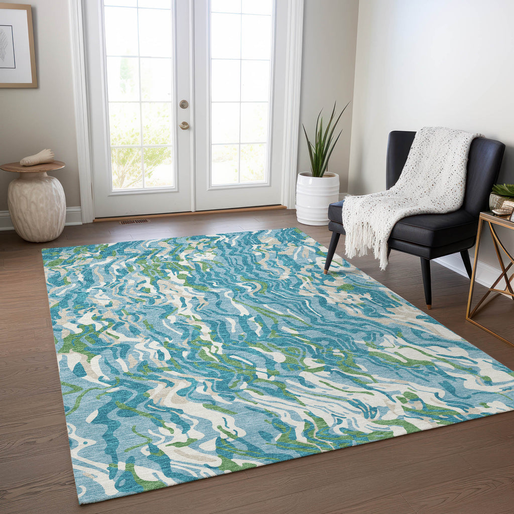 addison chantille acn1038 teal rug