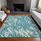 addison chantille acn1038 teal rug