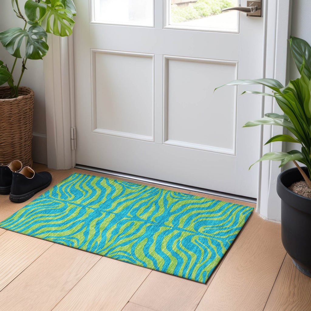 addison chantille acn1043 teal rug