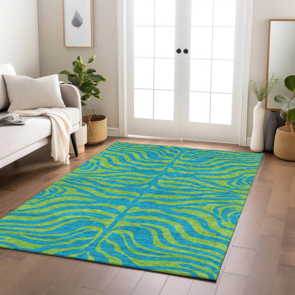 addison chantille acn1043 teal rug