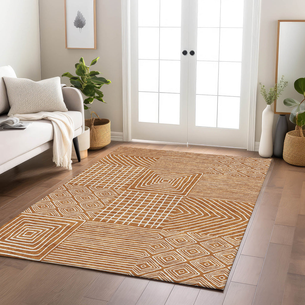 addison chantille acn1044 paprika rug