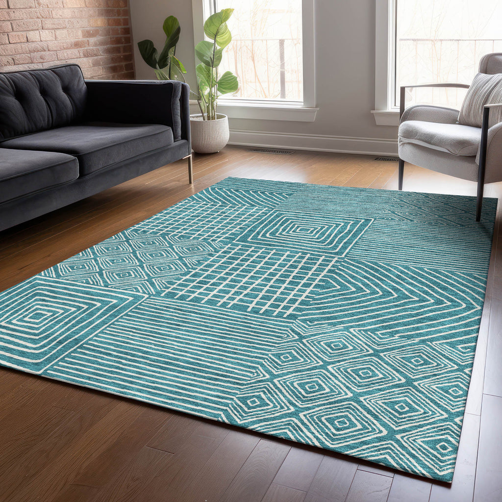 addison chantille acn1044 teal rug
