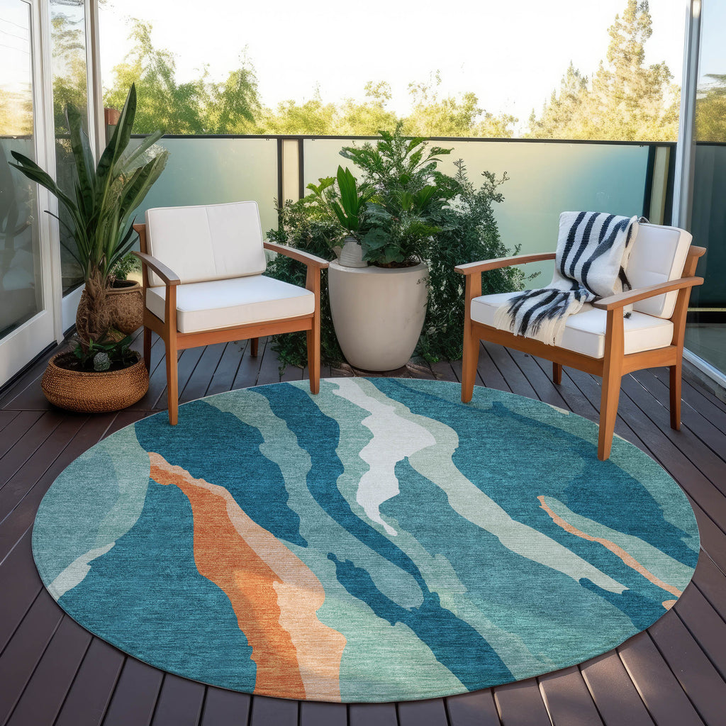 addison chantille acn1047 teal rug