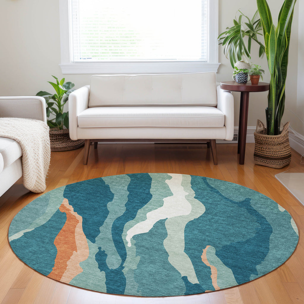 addison chantille acn1047 teal rug