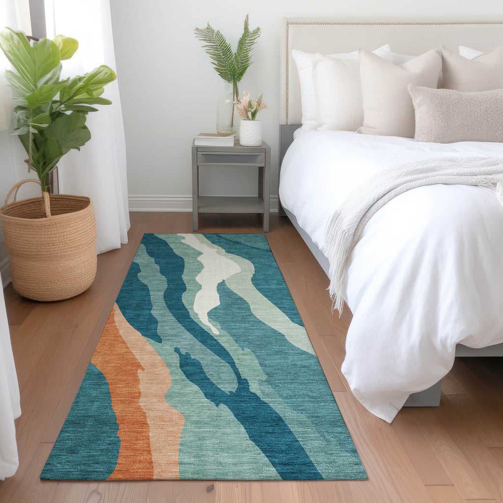 addison chantille acn1047 teal rug