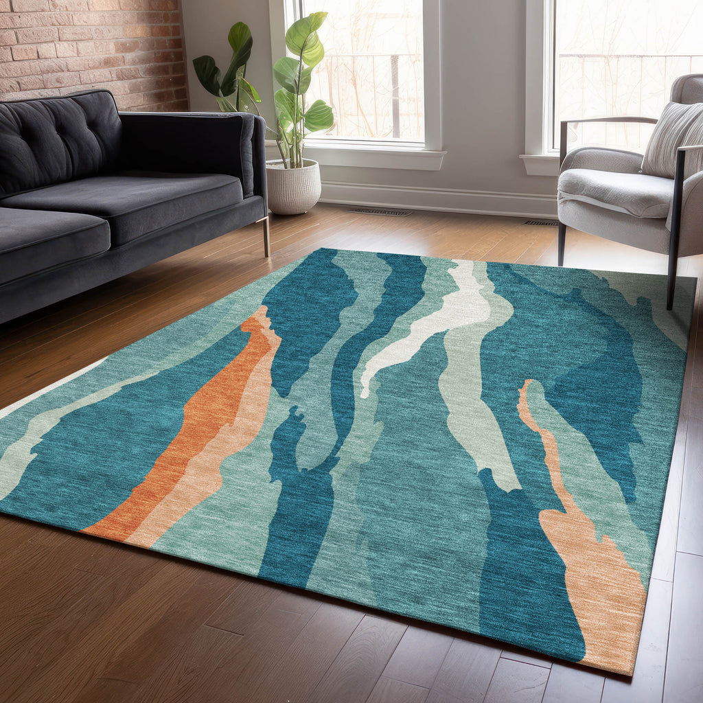 addison chantille acn1047 teal rug