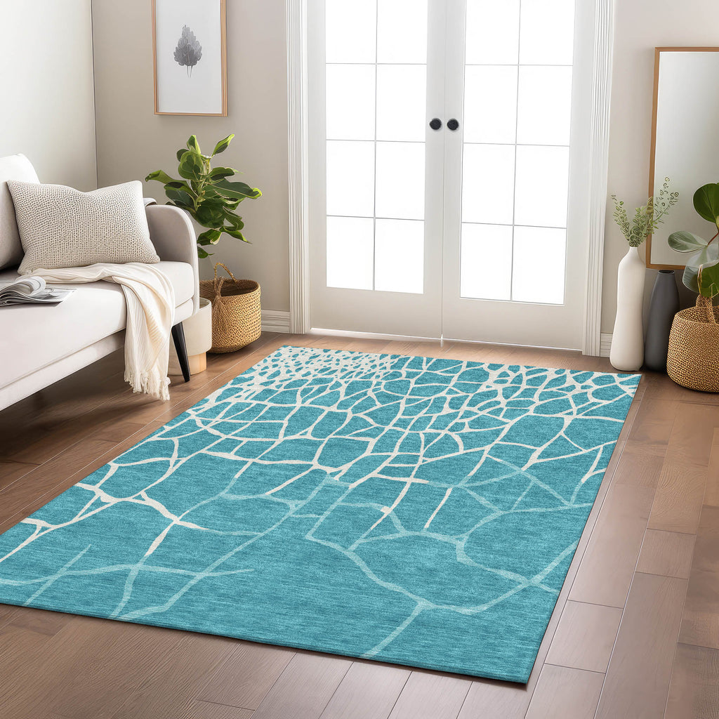 addison chantille acn1049 teal rug