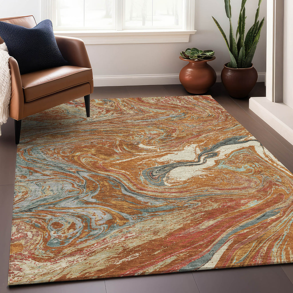addison chantille acn1061 paprika rug